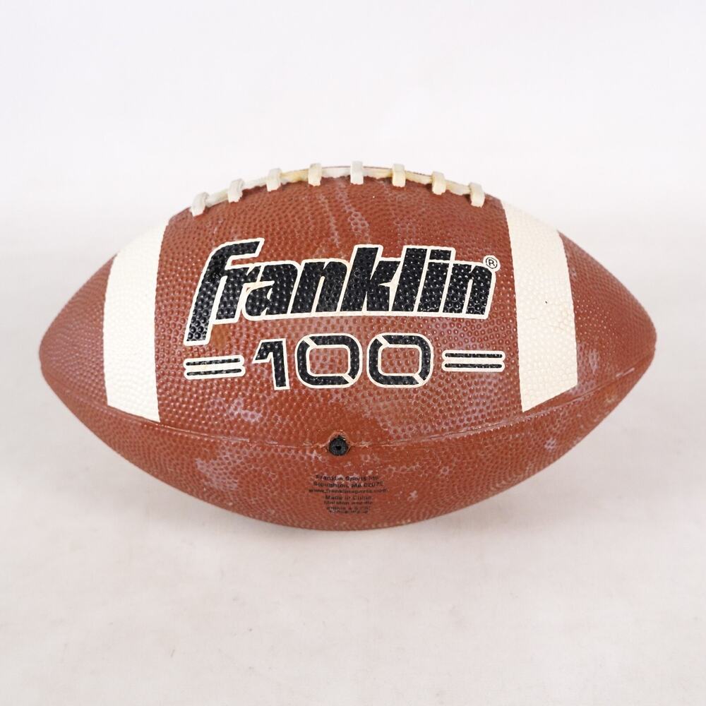 Franklin Sports Grip-Rite 100 Rubber Football Sports Ball Sporting Gear Brown